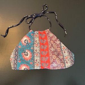 Billabong High Neck Halter Reversible Bikini Top